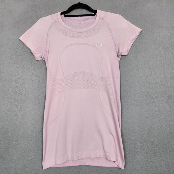 Lululemon Shirt Womens 8 Purple Swiftly Tech Short Sleeve Seamless Running Yoga - Picture 1 of 12